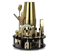 Kit de Barman avec Rotatif, Ensemble de à Cocktail, Outils de à Domicile, de Nouvel an pour et père, Ensemble de préparation de Cocktails, 20 pièces