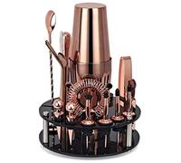 Kit de Barman avec Rotatif, Ensemble de à Cocktail, Outils de à Domicile, de Nouvel an pour et père, Ensemble de préparation de Cocktails, 20 pièces