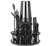 Kit de Barman avec Rotatif, Ensemble de à Cocktail, Outils de à Domicile, de Nouvel an pour et père, Ensemble de préparation de Cocktails, 20 pièces
