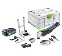 Kit de base Festool OSC 18 E - Oscillateur sans fil 18 V Starlock Max Brushless + 1 batterie 4,0 Ah + kit d'accessoires 7 pièces + Systainer - sans chargeur