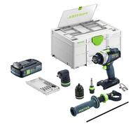 Kit de base Festool TPC 18/4 Perceuse-visseuse à percussion sans fil 18 V 75 Nm Brushless + 1 batterie 4,0 Ah + Systainer - sans chargeur