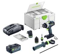 Kit de base Festool TPC 18/4 : perceuse-visseuse à percussion sans fil 18 V 75 Nm Brushless + 1 batterie 8,0 Ah + chargeur rapide + Systainer