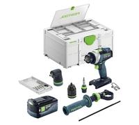 Kit de base Festool TPC 18/4 : perceuse-visseuse à percussion sans fil 18 V 75 Nm Brushless + 1 batterie 5,0 Ah + Systainer - sans chargeur