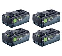 Kit de batteries Festool 4x BP 18 TBX 8 ASI, batterie sans languette 18 V 8,0 Ah (4x 578746) 8000 mAh Li-ion avec indicateur de charge