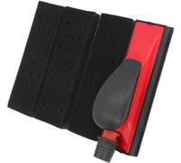 Kit de bloc de ponçage avec aspiration des poussières réglable - outil de ponçage multifonctionnel - 4 types de supports - matériau ABS - 192x56 mm - pour le travail du bois et l'automobile - ponceuse