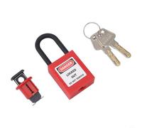 Kit de blocage de disjoncteur avec étrier en acier inoxydable - Couvercle de disjoncteur automatique pour électriciens et industriels 18 x 41 mm