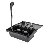 Kit de Boîte de Douche Extérieure, Encastré Kit de Douche pour Camping-car, Tuyau de robinet avec verrouillage, pour bateau marin accessoires de camping-car caravane (Noir)