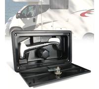 Kit de boîte de douche extérieure pour VR - Boîte de robinet de douche extérieure avec serrure et clé pour VR, autocar, 5ème roue, camping-car, remorque (Noir)