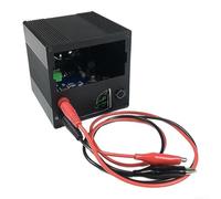 Kit de boîtier en aluminium CNC pour alimentation à faire soi-même avec protocole PD à charge rapide, boîtier compact avec ventilateur et ports pour projets électriques, noir