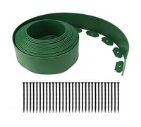 Kit de Bordure de Paysage sans Creuser, Bordure de Jardin Murale Haute avec 30 piquets (10 cm * 5 cm * 10 m)