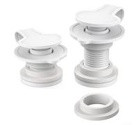 Kit de bouchons de vidange pour glacière de camping de 2,5 cm et 3,8 cm de longueur de tige avec rondelles de bouchon de vidange pour diverses marques de refroidisseurs, aucun outil nécessaire