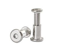 Kit de boulons à douille, 2 jeux M8 × 110 mm en acier inoxydable 304 à grande tête plate, vis à douille hexagonale, boulon de serrage, vis de verrouillage de connexion de lit de meuble (Color : M5,