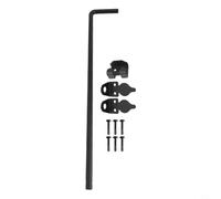 Kit de boulons de canne en acier pour alignement et stabilité des portails pour bois, PVC, vinyle, métal et clôtures en fer avec support de vis auto-perceuse