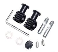 Kit de Boulons de Fixation Plaqués Zinc Noir pour Toilettes Suspendues au Mur