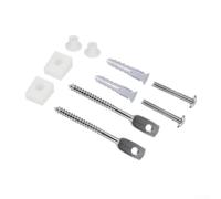 Kit de boulons de fixation pour toilettes Roca AV0007600R, vis en fer zingué avec pièces de montage en plastique, matériel d'installation rapide pour réparation de cuvette de toilettes modernes