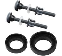 Kit de boulons de réservoir de toilettes 5,1 cm 7,6 cm Joint en caoutchouc | Convient aux valves de 5,1 cm et 7,6 cm, comprend des joints en caoutchouc mousse, empêche efficacement les fuites