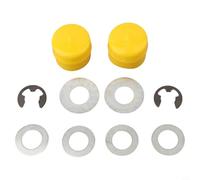 Kit de boulons de roue avant et de bagues de rechange pour tondeuse série L, ensemble de composants de direction de tondeuse à gazon avec essieu avant de tondeuse autoportée pour réparation de