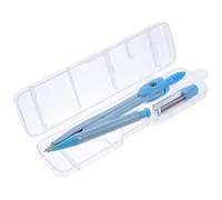 Kit de Boussole en Métal pour Tracer des Formes Rentrée Scolaire | Outil Portable, Résistant la Rouille et Peu Flexible, Usage École et Menuiserie, Bleu