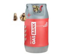 Kit de bouteilles de gaz GPL Zatechs 11 kg Composite DUO rechargeables 80 % de remplissage Adaptateur de ravitaillement direct DISH Italie Pologne France Camping-car