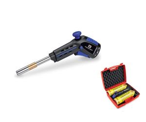 Kit de brasage professionnel Kemper dans un coffret – Jusqu'à 2400 °C | Chalumeau haute performance 2 kW | 2 cartouches de gaz et accessoires inclus