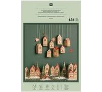 Kit de Bricolage Calendrier de l’Avent - Maisons & Sapins à Personnaliser - Rico Design(...) - Vert Vert G