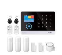 Kit De Bricolage Système D'alarme Sécurité Anti-cambriolage Intelligent sans Fil GSM avec Capteur Porte Et Mouvement pour la Maison et Le Garage(Set 6)
