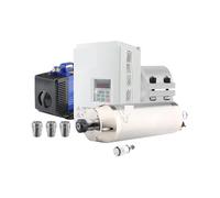 Kit de broche en pierre 5,5 kw ER25 220V 380V, avec inverseur 5,5 kw + pompe à eau de refroidissement de 3.5m + gabarit