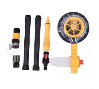 Kit de brosse de lavage rotative automatique avec rotation à 360 °, balai à eau haute pression pour voitures, camping-cars, camions, terrasses, outil de nettoyage à long manche pour une efficacité