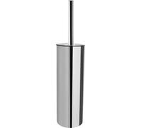 Kit de brosse WC D-Code, modèle sur pied, en chrome, dimensions : 89 x 89 x 385 mm