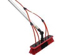 Kit de brosses de nettoyage, 20m de tuyau d'eau, 8 tiges de rallonge, rouge