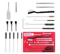 Kit de brosses de nettoyage, 22 pièces, pour pistolets à peinture et aérographes