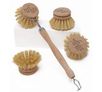 Kit de brosses écologiques, durables, 1 pièce, en bois