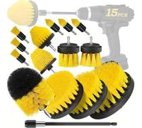 Kit de Brosses Perceuse pour Festool CXS 12 2.6-Plus | Têtes de formes variées et rallonge; aide au brossage des saletés courantes; pour cuisine, salle de bain et douche