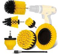Kit de Brosses Perceuse pour FESTOOL FastFix TXS 12 | Têtes de formes variées et rallonge; aide au brossage des saletés courantes; pour cuisine, salle de bain et douche