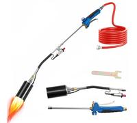 Kit De Brûleur À Mauvaises Herbes Au Propane Chalumeau Gâchette Turbo Et De | Chalumeau Avec Déclencheur Turbo Et Tuyau De 3m, 1 200 000 BTU Pour Désherbage Par Flamme, Toiture, Fonte De Glace Et Neig