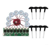 Kit de brumisateur d'humidificateur, module de panneau de commande de l'humidificateur en 8 parties prenant en charge une double entrée d'alimentation pour l'humidification de la maison et des plantes