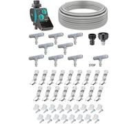 Kit de brumisation automatique - 12 m de tuyau - 9 brumisateurs - Buses en laiton anti-gouttes