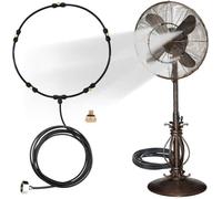 Kit de brumisation d'extérieur,pour rafraîchir l'extérieur,ligne de brumisation adapté tout ventilateur extérieur(Fan Not Included)