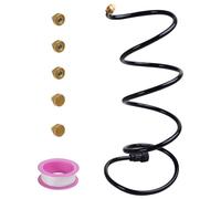 Kit de brumisation pour terrasse, 2 mètres, flexible, 3 buses, couleur noire