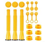 Kit de buse de bidon de gaz de rechange avec écrou hexagonal, flexible pour bec verseur étanche pour réservoirs de 3, 2, 5, 37 litres, adaptateur fileté
