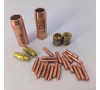 Kit de buse de gaz et adaptateur d'embout 169726 169728 169729 pour Hobart HMIG et M25 M40 avec deux buses de 5/8" et plusieurs embouts (000069)