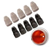Kit de buse plasma en cuivre revêtu de 10 pièces avec électrodes pour torche P80 prenant en charge les tailles d'orifice de 1,1, 1,3, 1,5, 1,7 mm dans des environnements lourds (1,1 mm)