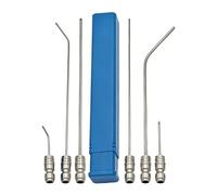 Kit de buses de nettoyeur haute pression - 6 pièces en acier inoxydable - Accessoires pour nettoyeur haute pression - Pour gouttières, toit, sol, fondation de maison, béton, voiture, jardin