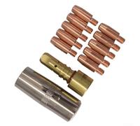 Kit de buses de soudage mig 12T cuivre pour lincoln pour magnum PRO cuivre pour pointes de contact MIG 12T résistant à la chaleur pour accessoires de soudage mig 12T pour lincoln pour magnum PRO 250L