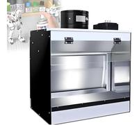 Kit de cabine de pulvérisation professionnelle pour aérographe avec éclairage LED, cabine de peinture de table portable avec rideau d'eau pour loisirs créatifs, décoration de gâteaux, nail art