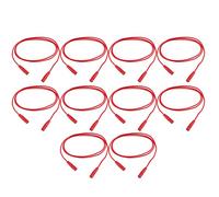 Kit de câbles de test d'extension électrique en laiton durable pour tests électroniques (Rouge)