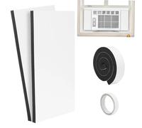 Kit de Calfeutrage de Fenêtre pour Climatiseur - 2 Pièces Universelles Haute Densité - Panneaux latéraux en mousse d'isolation | pour Maison Bureau Appartement Chambre