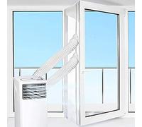 Kit De Calfeutrage Pour Porte Et FenêTre Climatiseurs Mobile, Adapté à Toutes Les UnitéS De Climatisation Mobiles,Double Trou, Installation Facile, Pas Besoin De Trous De Forage (400cm, blanc)