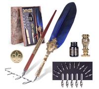 Kit de calligraphie comprenant un porte-plume, de l'encre et 25 éléments