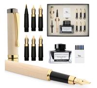 Kit de calligraphie en bambou et érable, 6 pointes